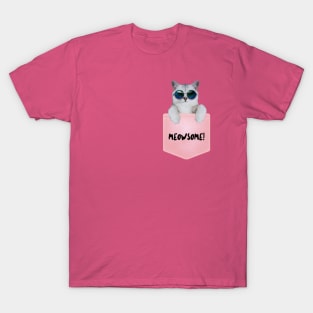 Meowsome Pocket Kitty T-Shirt